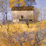 N.C. Wyeth, View of Barn Behind John Andress Farm, Chadds Ford, PA, c. 1917/1921, Oil on Canvas, 32 x 40 inches