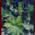 Rosy Lamb, August 3rd, Oil on Sculpted Plaster, 8 x 9 inches