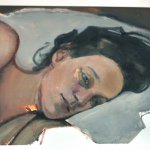 Rosy Lamb, Jasemine in the Schoolhouse, Oil on Paper, 14 x 17 inches