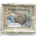 Rosy Lamb, Sylvian, Oil on Plaster, 10 x 12 inches