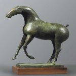 Olivia Musgrave, Rearing Horse, Bronze, 18 x 17 x 7 inches, Edition of 9