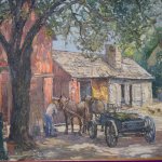 Edward Redfield, Sunlight and Shadow, Oil on canvas, 26 x 32 inches