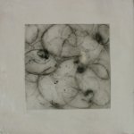 Betsy Eby, Small Tablet on Panel 2, Encaustic on Mounted Canvas, 10 x 10 inches