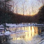 Timothy Barr, Golden Swatara, Oil on Panel, 24 x 30 inches