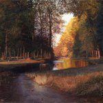 Timothy Barr, Kyloe Creek, Oil on Panel, 34 x 42 inches