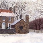 Timothy Barr, Thompson Neely House, Oil on Panel, 12 x 16 inches