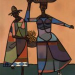 Robert Gwathmey (1903-1988), Untitled (Harvest Dance), 1948, Oil on canvas, 24 x 17 inches