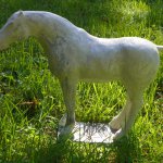 Janet Stepura, White Crackle, Raku Fired Clay, Table Size