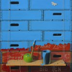 Robert Jackson, Redecorator, Oil on Linen, 40 x 30 inches