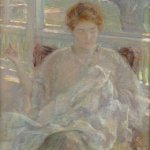 Robert Lewis Reid (1862-1929), Spring, 1910, Oil on canvas, 12 x 11 1/4 inches