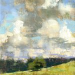 Jon Redmond, Sky, oil on board, 10 x 10 inches