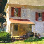 Jon Redmond, Walleyed, oil on board, 10 x 1o inches