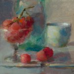 Christine Lafuente, Red Globe Grapes, 2012, oil on mounted linen, 8 x 10 inches