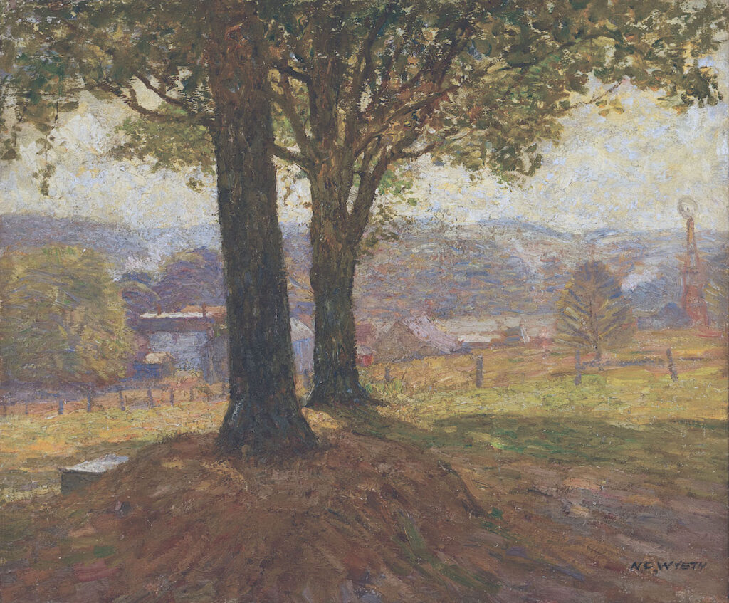 N.C. Wyeth (1882-1945), Hazy Afternoon, 1908-1911, Oil on canvas, 24 ⅞ x 29 ⅞ inches