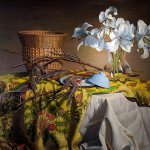 Stephen Tanis, Still Life with Fan Tail Willow, Oil on linen, 30 x 42 inches