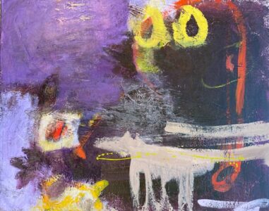 Vicki Vinton, In an Instant, 2021, Mixed media on canvas, 24 x 30 inches