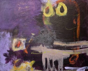 Vicki Vinton, In an Instant, 2021, Mixed media on canvas, 24 x 30 inches