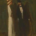 Guy Pene du Bois, After the Music Lesson, c. 1907 Oil on board 12 5/15 x 9 inches