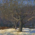 Jon Redmond, Apples, oil on board, 10 x 10 inches