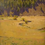 Jon Redmond, Marshal Creek, 2012, oil on panel, 10 x 10 inches