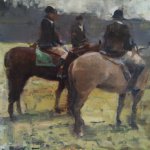 Jon Redmond, The Plan, Oil on board, 19 x 20 inches