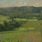 Jon Redmond, Wawaset, oil on board, 10 x 10 inches