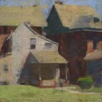 Jon Redmond, West Chester Back Porch, oil on board, 10 x 10 inches