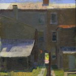 Jon Redmond, West Chester Borderline, oil on board, 10 x 10 inches