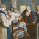 N.C. Wyeth (1882-1945), When He Comes He Will Rule Over the Whole World, 1913 Oil on canvas 44 x 32 inches