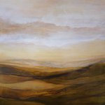 Caroline Adams, Depth, 2018, egg tempera on panel, 19 5/8 x 19 5/8 inches