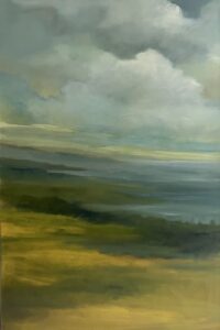 Caroline Adams, Haze, 2025, Oil on canvas, 47 x 31 1/2 inches