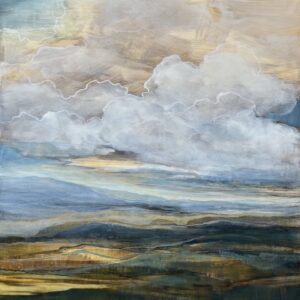 Caroline Adams, Large Square II, 2026, Egg tempera on panel, 36 x 36 inches