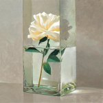 Greg Mort, Peony, 2013, oil on board, 12 x 12 inches