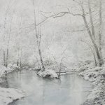 Greg Mort, Snow White, 2013, watercolor, 21 x 28 inches