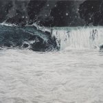 Greg Mort, The Cosmic Sea, 2013, watercolor, 28 x 29 inches