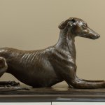 Rikki Morley Saunders, Bella, 2013, bronze, 39 3/4 x 18 x 14 3/4 inches
