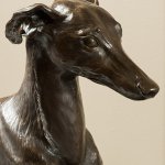 Rikki Morley Saunders, Bella, 2013, bronze, 39 3/4 x 18 x 14 3/4 inches