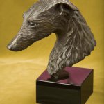 Rikki Morley Saunders, Frisky, bronze, 9 1/2 x 10 1/2 x 5 inches