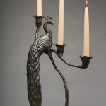 Rikki Morley Saunders, Sentinel, 2013, bronze, 14 x 9 x 19 1/4 inches