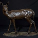 Rikki Morley Saunders, Spring Fling, 2013, bronze, 48 x 15 x 45 inches