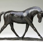 Rikki Morley Saunders, Volant, bronze, 10 1/4 x 17 1/2 x 3 1/2 inches