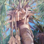 Jeff Moulton, Palm 6 (Caxambas), 2014, 45 x 33 inches, oil on board