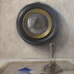 Jane Morris Pack, Blue Pigment, 2013, oil on canvas, 20 x 16 inches