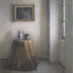 Jane Morris Pack, Afternoon in the Studio, 2013, oil on canvas, 20 x 16 inches