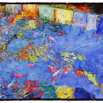 Joseph Raffael, The Dance, 2011, watercolor on paper, 54 x 68 1/2 inches