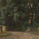 John Singer Sargent, Villa Torlonia, Frascati (A View of the Park,Villa Torlonia, Frascati), oil on canvas, 27 1/2 x 35 1/2 inches