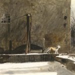 Andrew Wyeth (1917-2009), Frozen Race, 1969, watercolor on paper, 20 1/4 x 29 1/4 inches