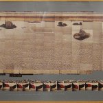 David Hockney, Walking in the Zen Garden at the Ryoanji Temple, Kyoto 1983, 1983, photographic collage, 40 3/4 x 63 1/4 inches