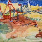 Hans Hofmann (1880-1966), Light House, 1936, casein on board, 20 x 24 inches