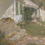 Henry Grinnell Thomson (1850 - 1937), Lazy Afternoon, c. 1915, oil on canvas, 18 1/2 x 24 inches